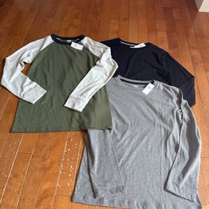 3 NEW Old Navy Boys Long Sleeve Shirts